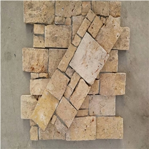 Yellow Limestone Ledger Panel Tile