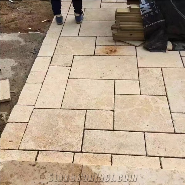 Yellow Limestone Loose Stone House Wall Cladding