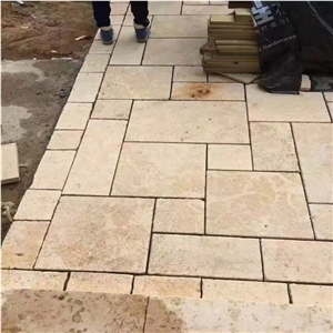 Yellow Limestone Loose Stone House Wall Cladding