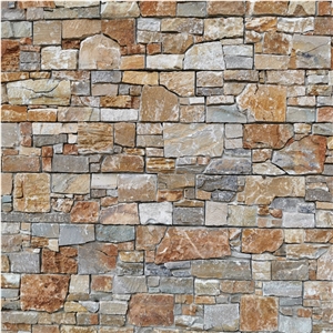 Yellow Slate Wall Stone,Decorative External Wall