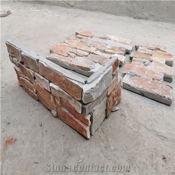 Yellow Slate Wall Stone,Decorative External Wall