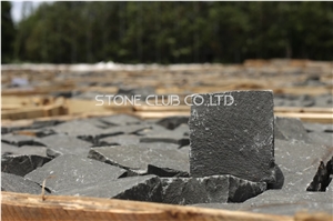 Cobblestone Black Basalt Cube Stone