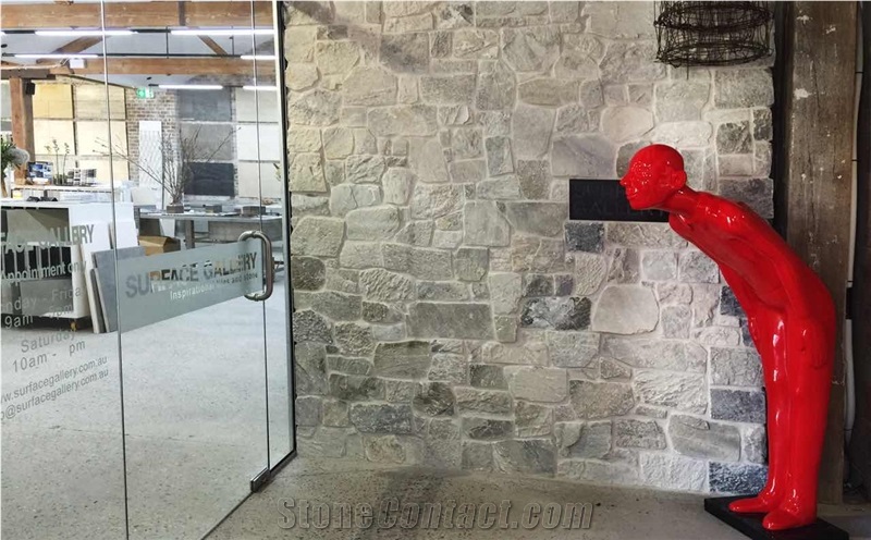 Grey Random Crazy Loose Limestone Wall Cladding