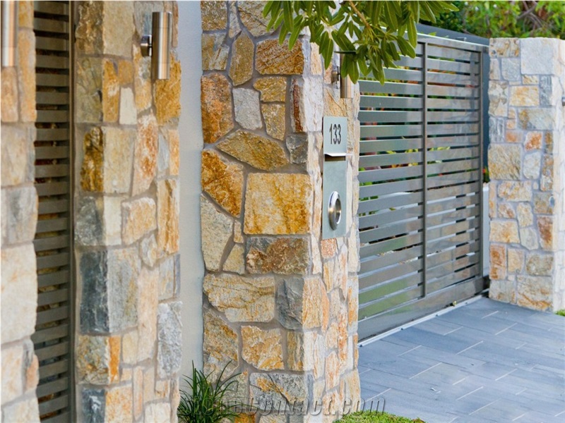 Limestone Random Crazy Loose Stone Wall Cladding