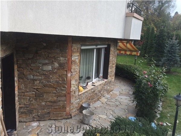 Ivailovgrad Gneiss Flagstone Pavers for Pavement Walkway Tilling, Gneiss Hardscape