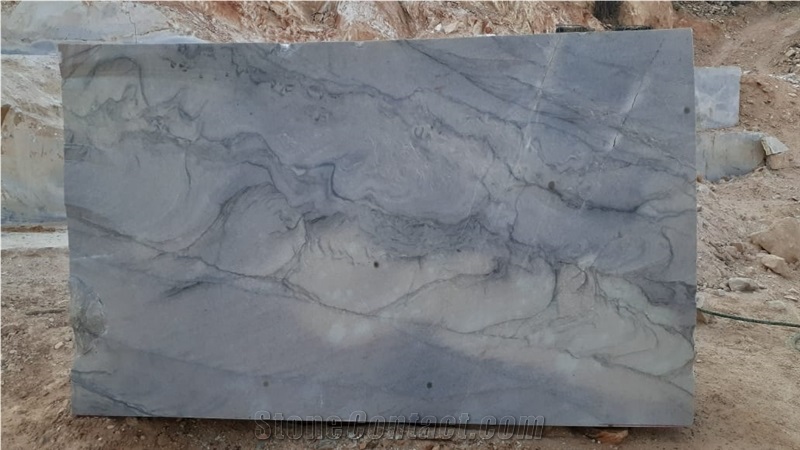 Marble Blue Sky Xiv - Blue Sky Marble Blocks