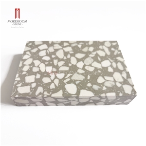 Glass Chip Prefab Terrazzo Tile for Kitchen