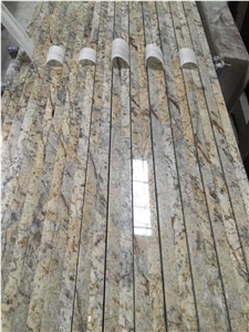 High Glossy Cultured Yellow Granite Vanity Top