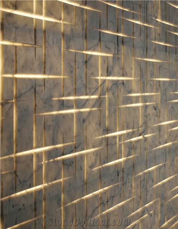 Luxury Backlit Marble Design Wall Textures Bedroom