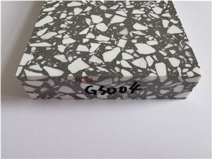Terrazzo Natural White Stone Chips Sample Tile