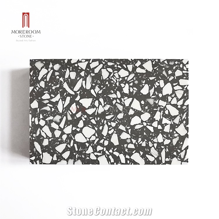 Terrazzo Natural White Stone Chips Sample Tile