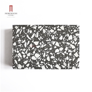 Terrazzo Natural White Stone Chips Sample Tile