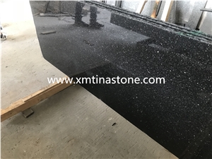 Black Galaxy Granite Polished Slabs Tile
