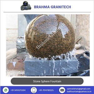 Round Stone Fountain, Round Marble Fountain, Floating Ball Fountains, Floating Sphere Fountain