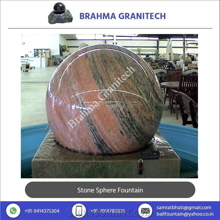 Round Stone Fountain, Round Marble Fountain, Floating Ball Fountains, Floating Sphere Fountain