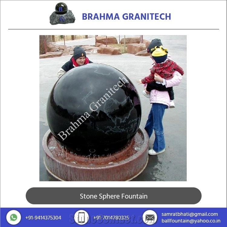 Round Stone Fountain, Round Marble Fountain, Floating Ball Fountains, Floating Sphere Fountain