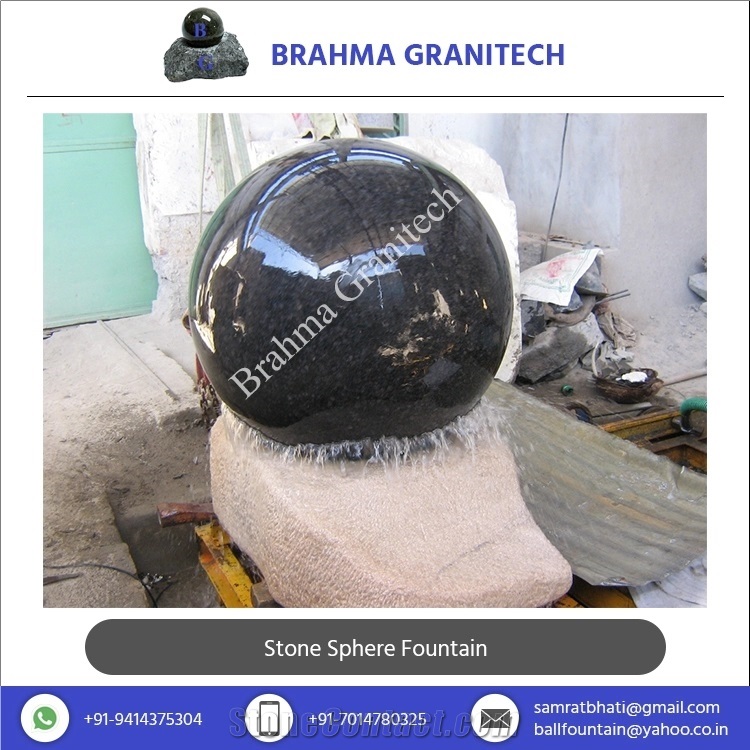 Round Stone Fountain, Round Marble Fountain, Floating Ball Fountains, Floating Sphere Fountain