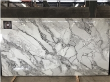 Customized Pattern Carrara Nano Glass Stone Slabs