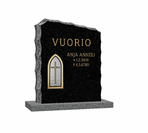 Black Granite Headstone