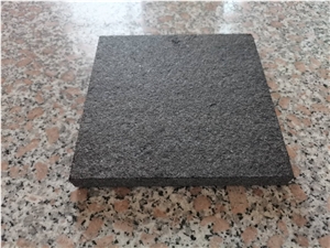 Shanxi Black Granite Flamed Paver Cobble