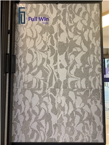 Grey Terrazzo Ashlar Pattern
