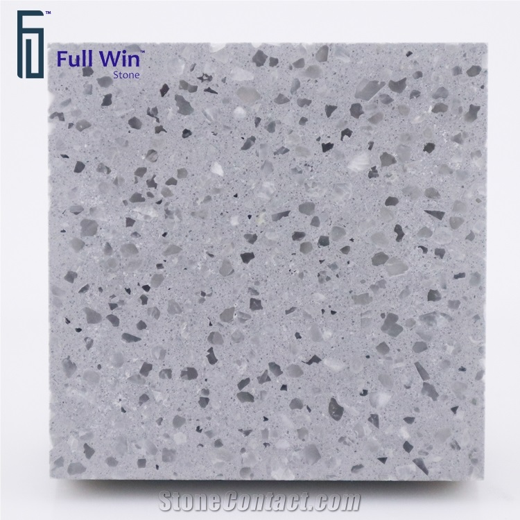 Light Gray Terrazzo Floor Covering