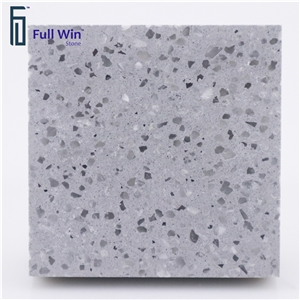 Light Gray Terrazzo Floor Covering