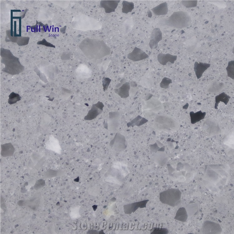 Light Gray Terrazzo Floor Covering