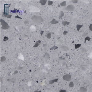 Light Gray Terrazzo Floor Covering
