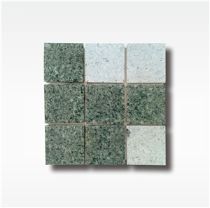 Green Sukabumi Stone Pool Mosaic - 10x10cm - Wet