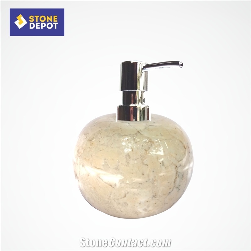 Java Beige Marble Bathroom Set Soap Dish