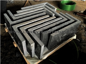 Black Basalt Paver Kerbstone Corner Stone