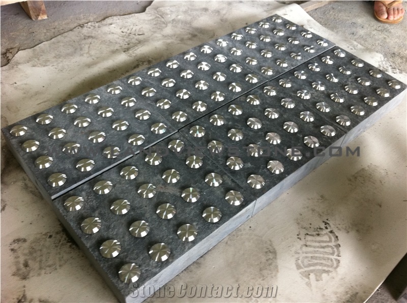 Black Basalte Blind Paving Stone, Basalt Tactile