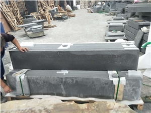 Black Sandstone Treads Grey Sandstone Tiles