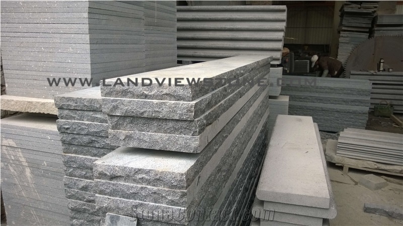 Blue Mist Granite Dark Grey G654 Treads Step