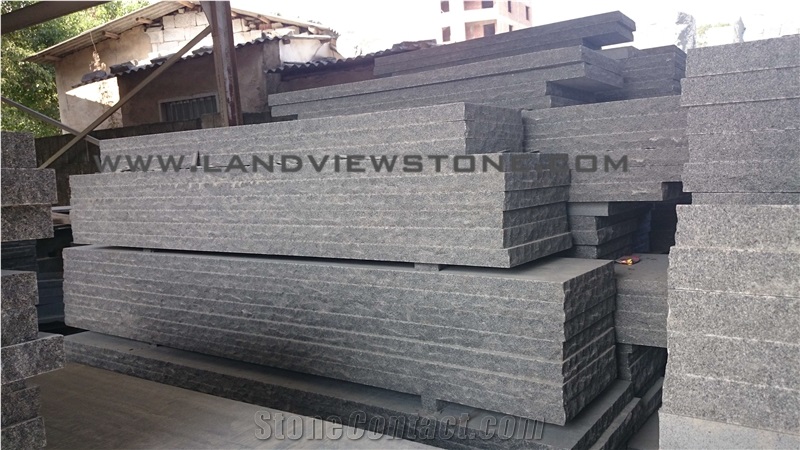 Blue Mist Granite Dark Grey G654 Treads Step