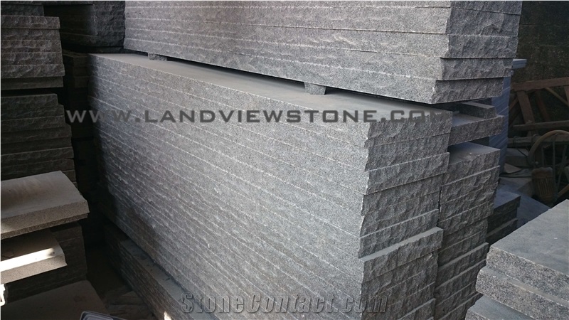Blue Mist Granite Dark Grey G654 Treads Step