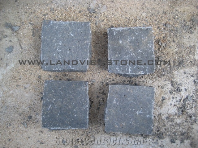 Blue Stone Cobblestone, Black Basalt Cube Stone