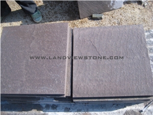 Brown Sandstone Paver Tiles Flamed Paving Stone
