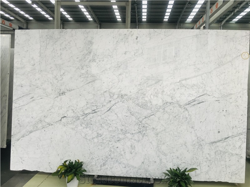 Carrara Grey Veins Marble Double Sink Vanity Top
