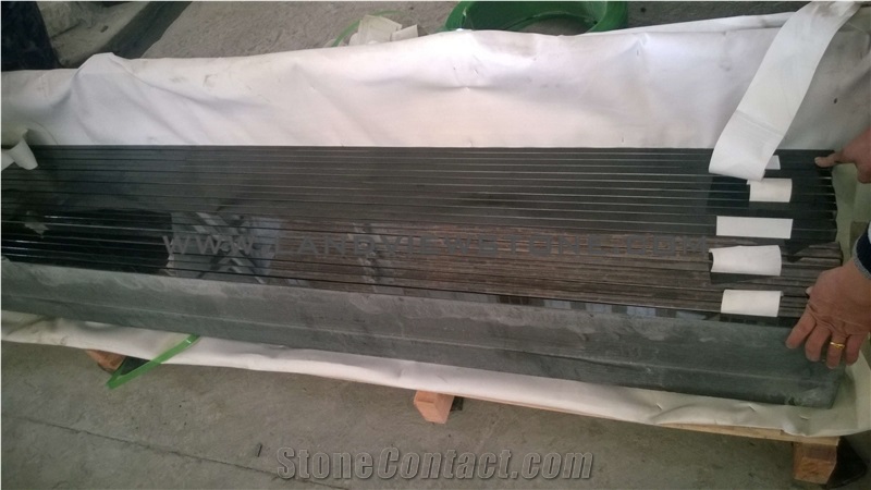 China Absolute Black Shanxi Black Granite Kerb