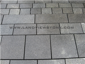Dark Grey G399 Granite Paver Tiles Paving Stone
