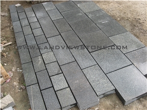 Dark Grey G399 Granite Paver Tiles Paving Stone