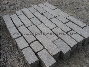 Dark Red Granite G352 Cobble Pavers Cube Stone