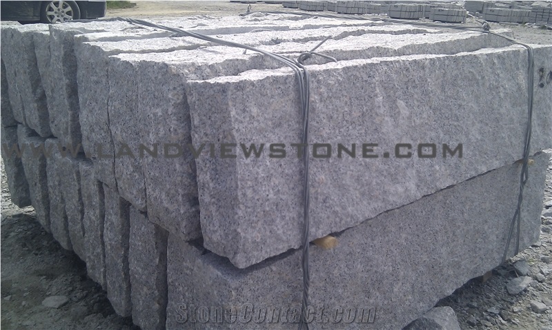 G375 Gre Granite Road Kerbs Curbstone Pineappled