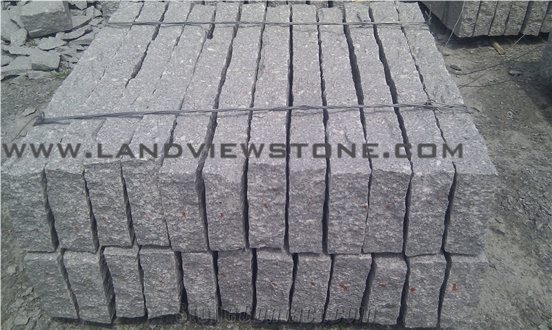 G375 Gre Granite Road Kerbs Curbstone Pineappled