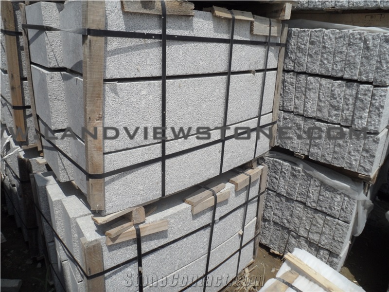 G375 Gre Granite Road Kerbs Curbstone Pineappled