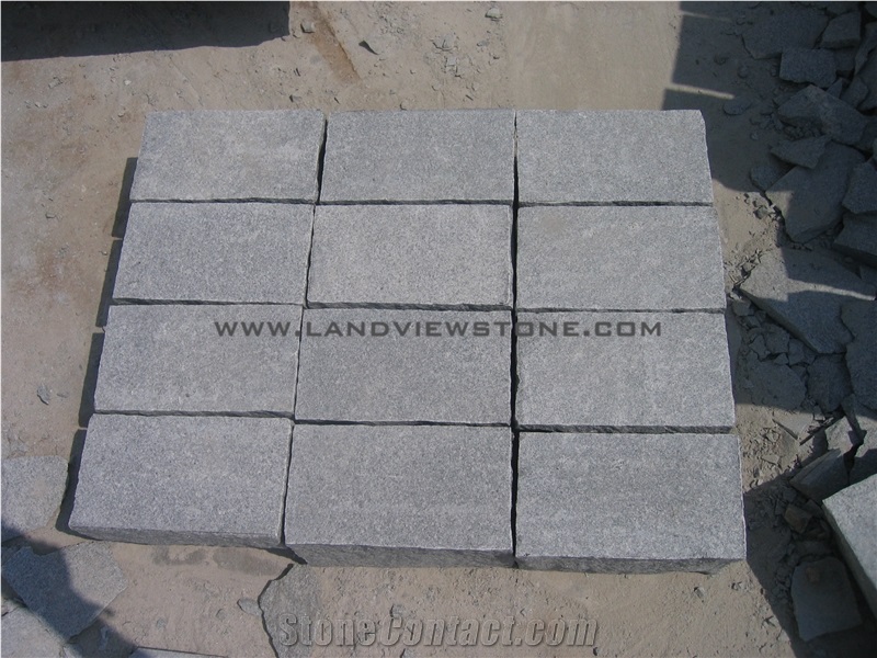 G633 Chinese Grey Granite Paver Tiles Cobblestone