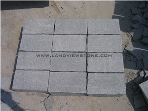G633 Chinese Grey Granite Paver Tiles Cobblestone