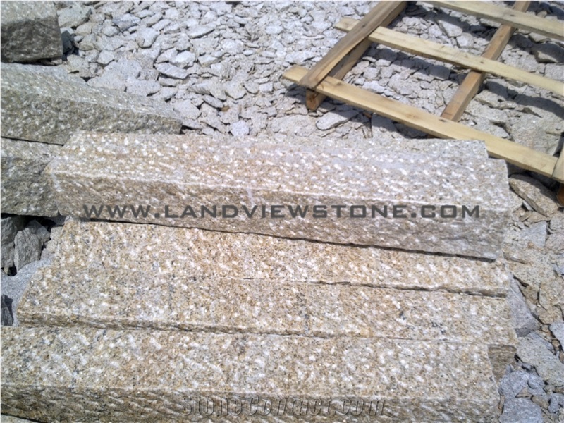 Golden Garnet Granite G682 Kerbstone Palisade